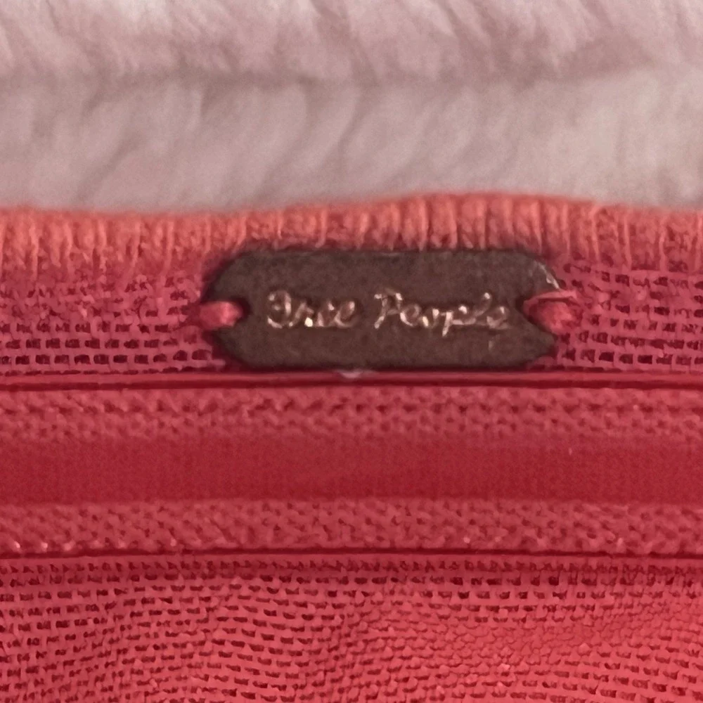 Free People‎ Coral Ruched Sides Strapless Top - No Size Tag Est Medium Crop EC